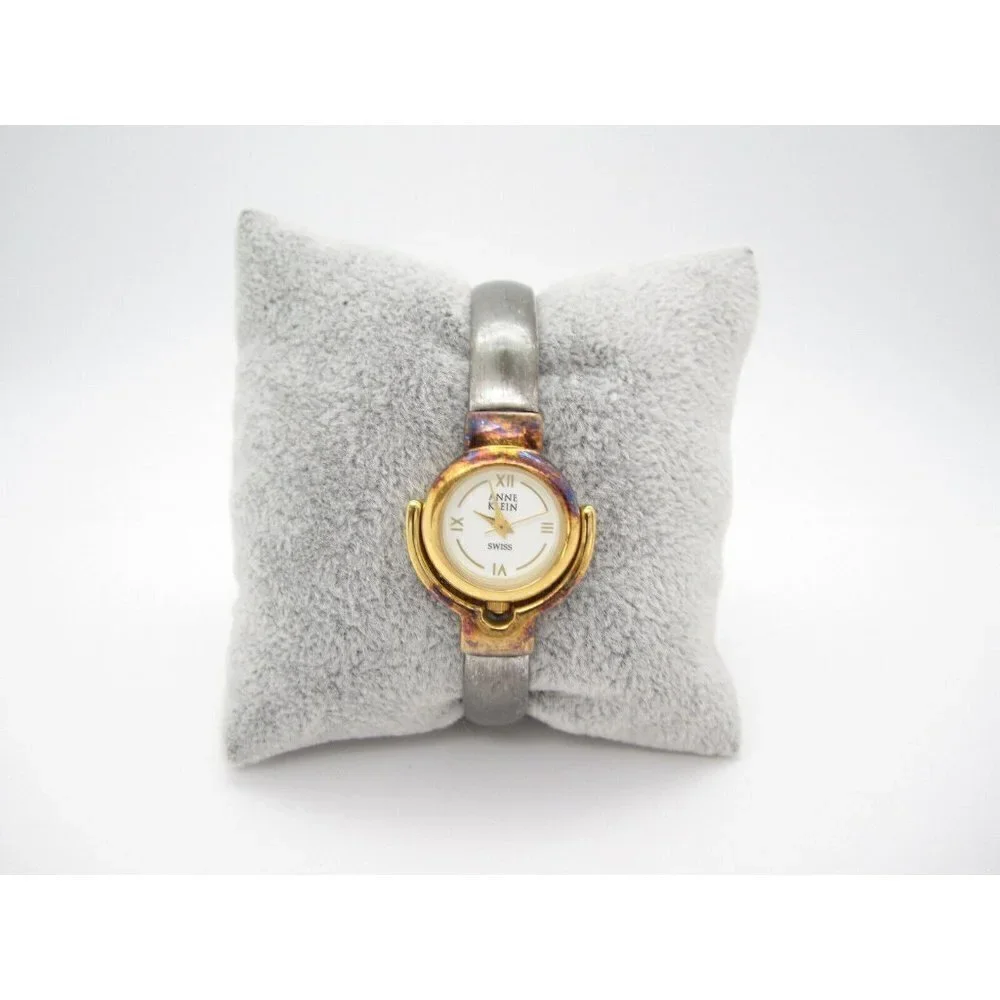 Women Anne Klein Swiss Quartz WR Analog 23mm Causal Round Watch (F282) 12-6328-9